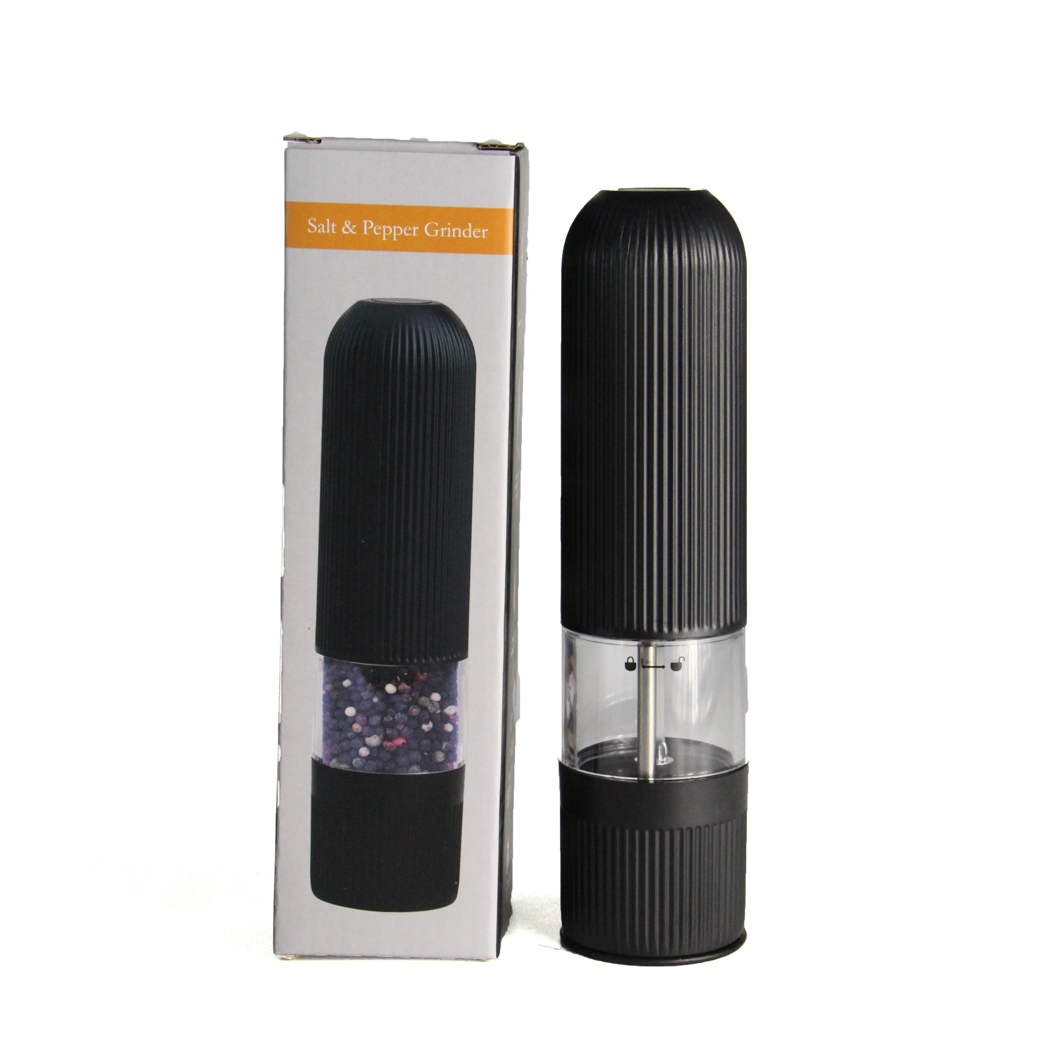 Electric Spice Mill Factory Custom Salt and Pepper Mill Kitchenware Ceramic Burr Automatic Salt Pepper Mill Grinder