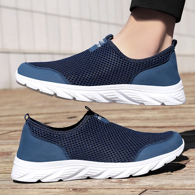 

MAEDEF Running Sneakers Slip on Mesh Breathable Outdoor Sport Shoe Lightweight Sneaker Men Comfortable Athletic Walking Footwear