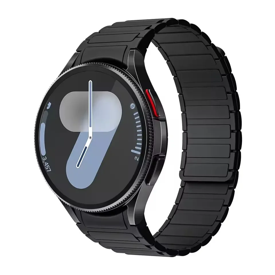 Siliconen magnetische geen gaten band voor Samsung Galaxy Watch 7 FE 6 5 4 40 mm 44 mm Pro 45 mm sportarmband Galaxy 6 Classic 43 mm 47 mm - afbeelding 1