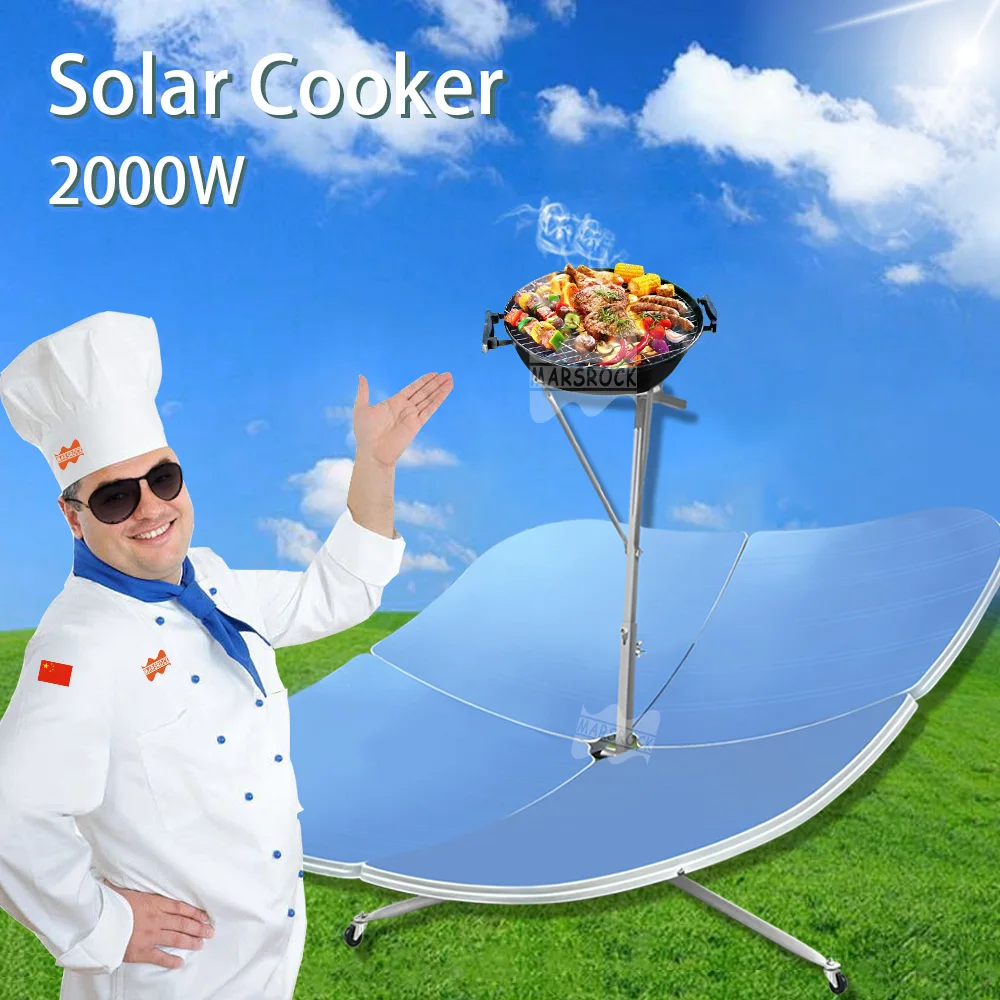 

ES 2000W Parabolic Solar Stove Solar Stove Home Outdoor Cooking Stews Fried Various Foods Super Convenient