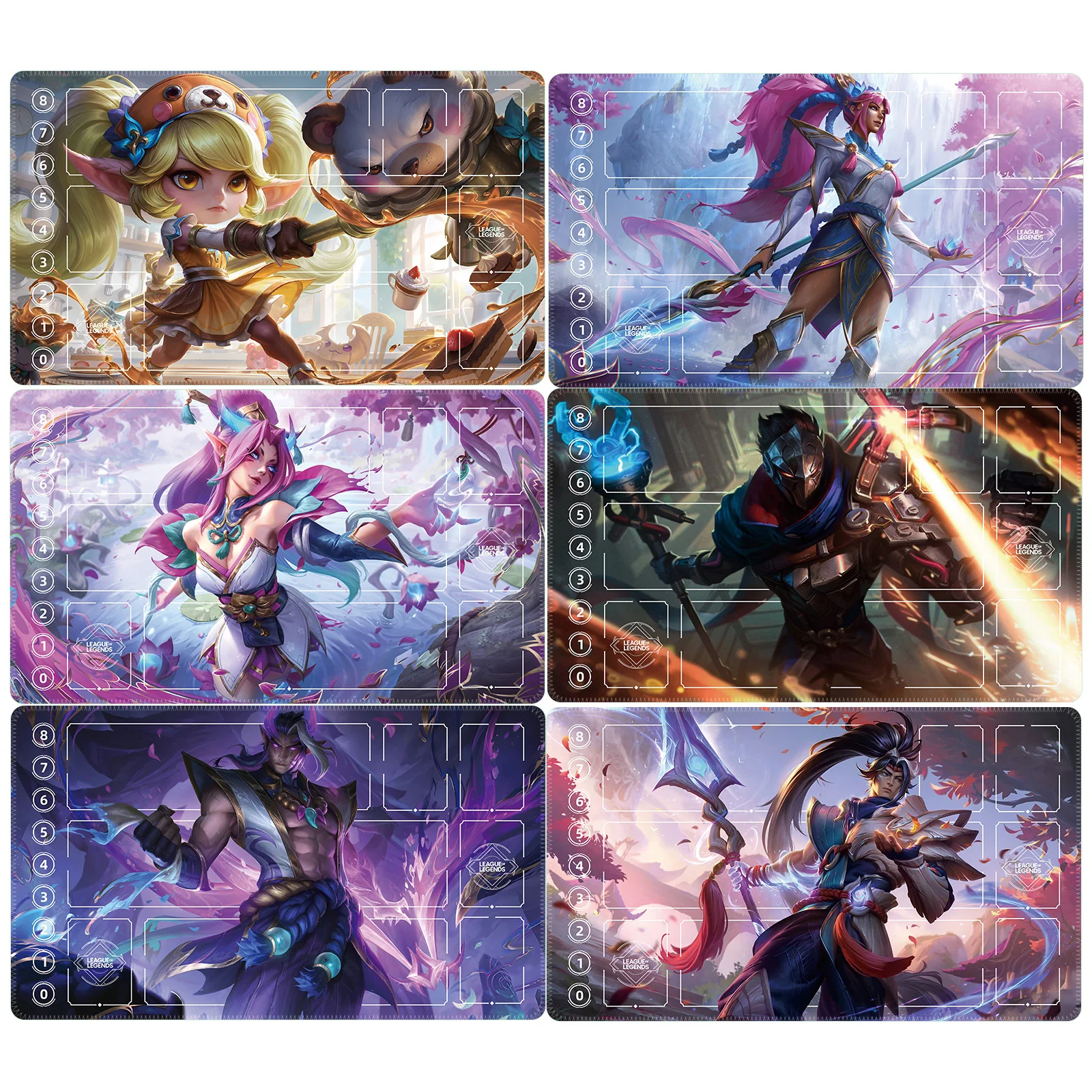 

600X350X2 мм Diy Goddess Story Ahris Card Battle Mat Star Guardian Single Player Настольная игра Карточная пластина Duel Plate Боевой коврик Подарочная игрушка