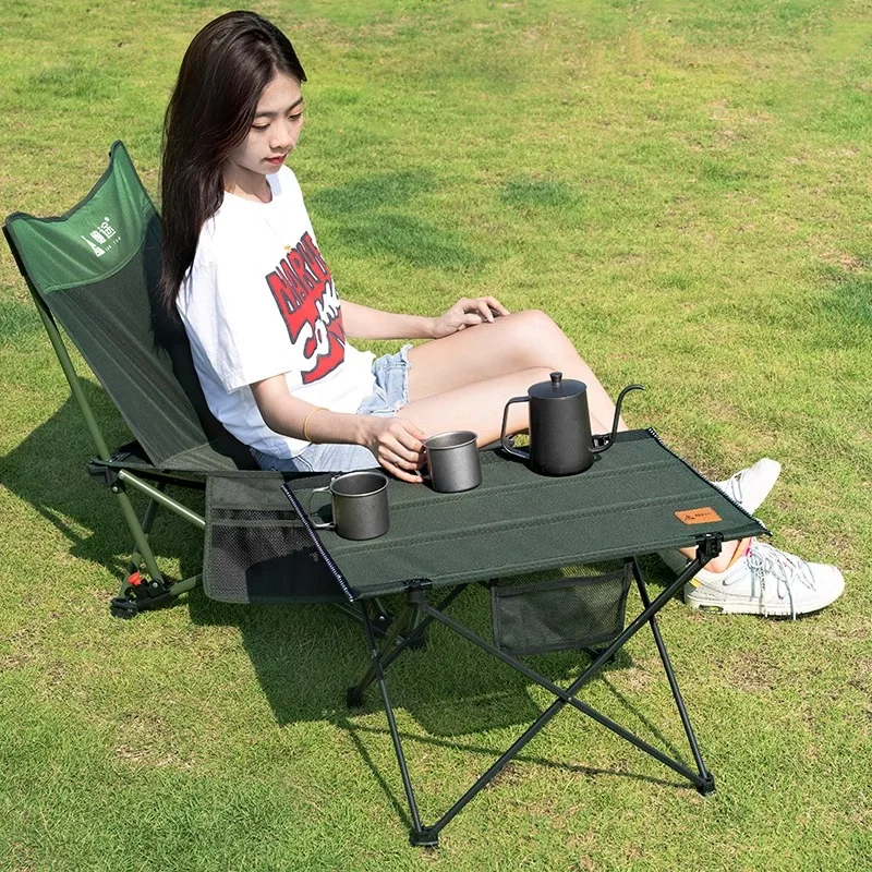 Outdoor Folding Table and Chair, Camping Equipment, Ultra Light, Portable, Picnic Supplies