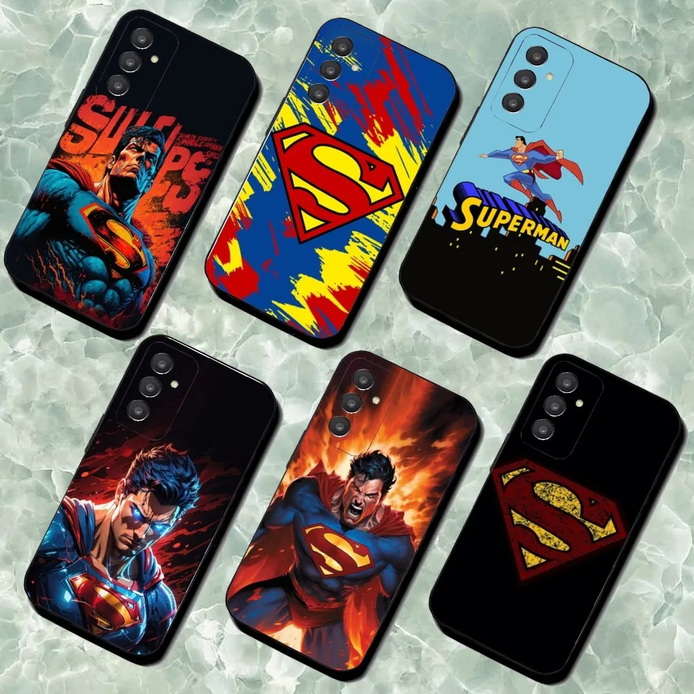 Heroes S-Superman Phone Case For Samsung Galaxy A52 A12 A51 S21 Edge S22ULTRA S23 S20LITE Plus Ultra Black Cover