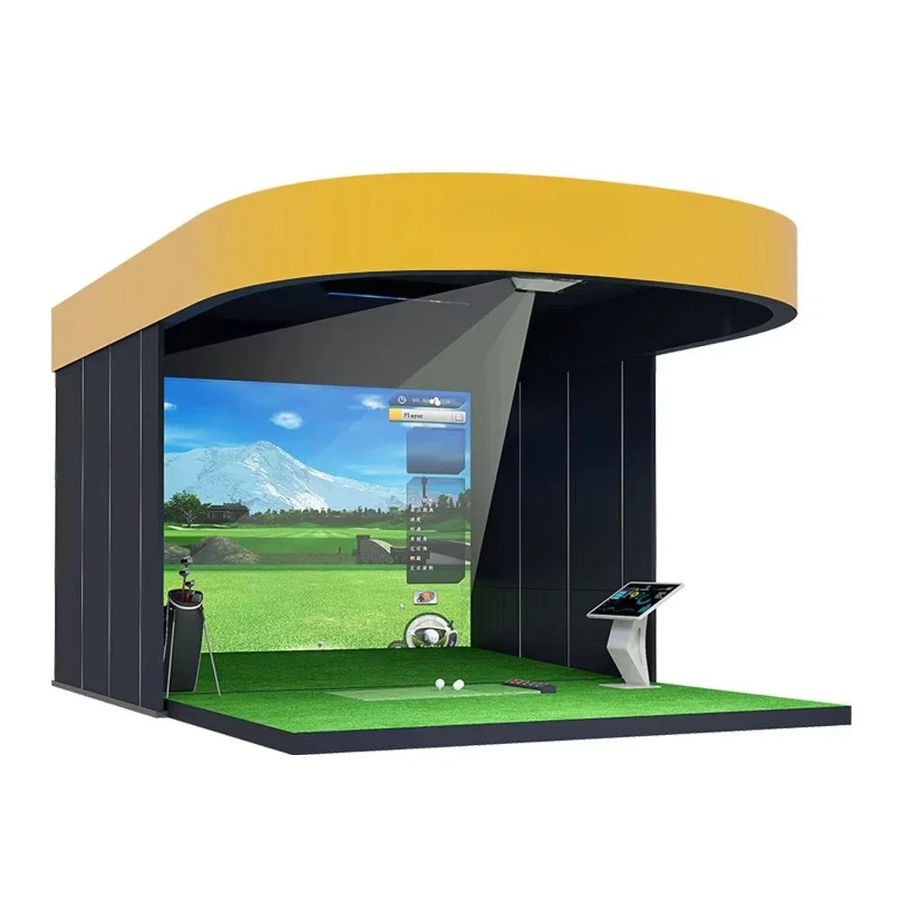 Wholesale Golf Simulator Indoor Family Golf Screen Interactive Projection Golf Sport Simulator for Sport Amusement Park,