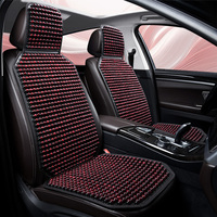 1PCS Summer Cool Car Seat Cover Natural Maple Wood Bead Car Seat Cushion Massage Breathable Environmental Waterproof Seat Mat
