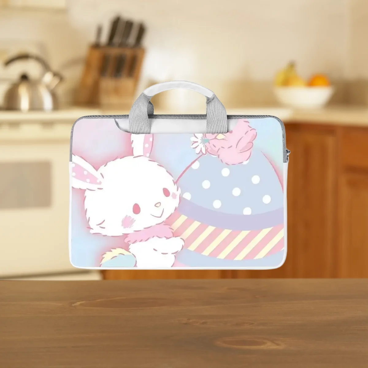 

Cartoon Hello Kitty Kurome Laptop Bag 13 14 15 15.6 16 Inch Laptop Sleeve for Macbook Computer Handbag Storage Bag Holiday Gift