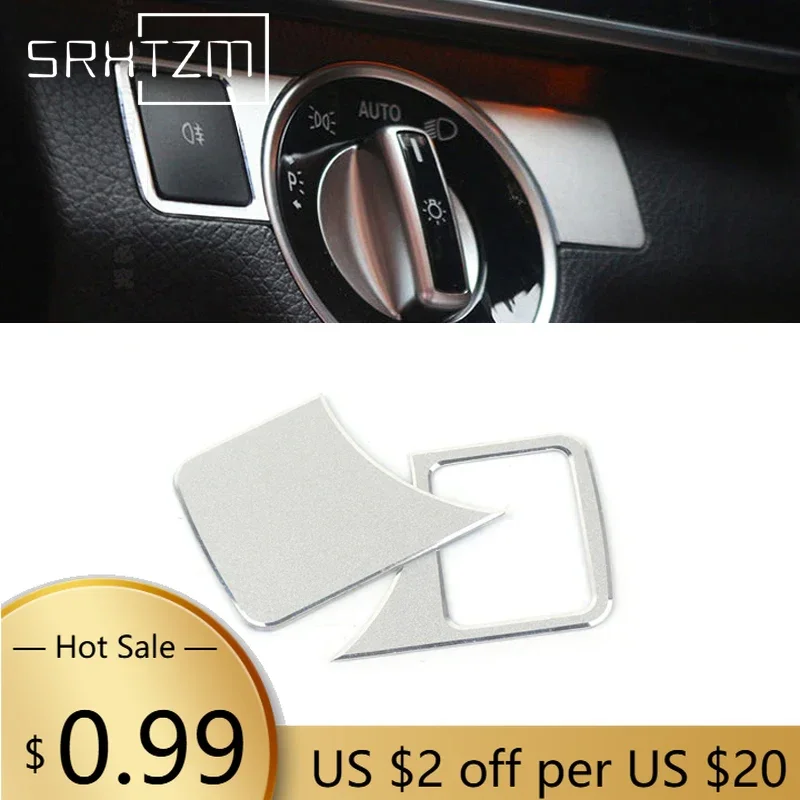 

Накладки на руль, хромированная накладка на кнопку переключателя фар автомобиля, накладка на кнопку для Mercedes Benz A B C E GLK GL ML Class W176 W246