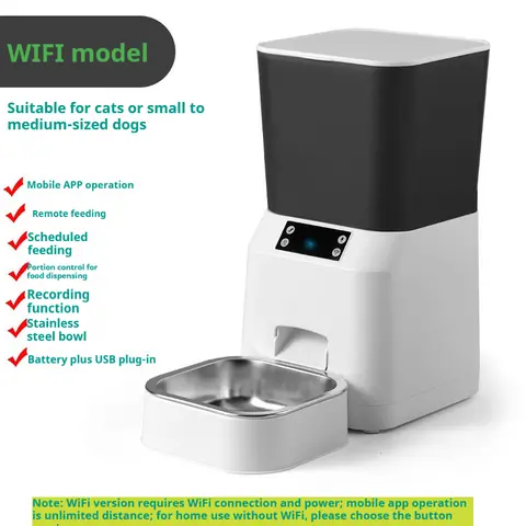 Pet Automatic Feeder Timed Quantitative Remote Control Smartphones Fully Automatic Self Feeder for Cats And Dogs