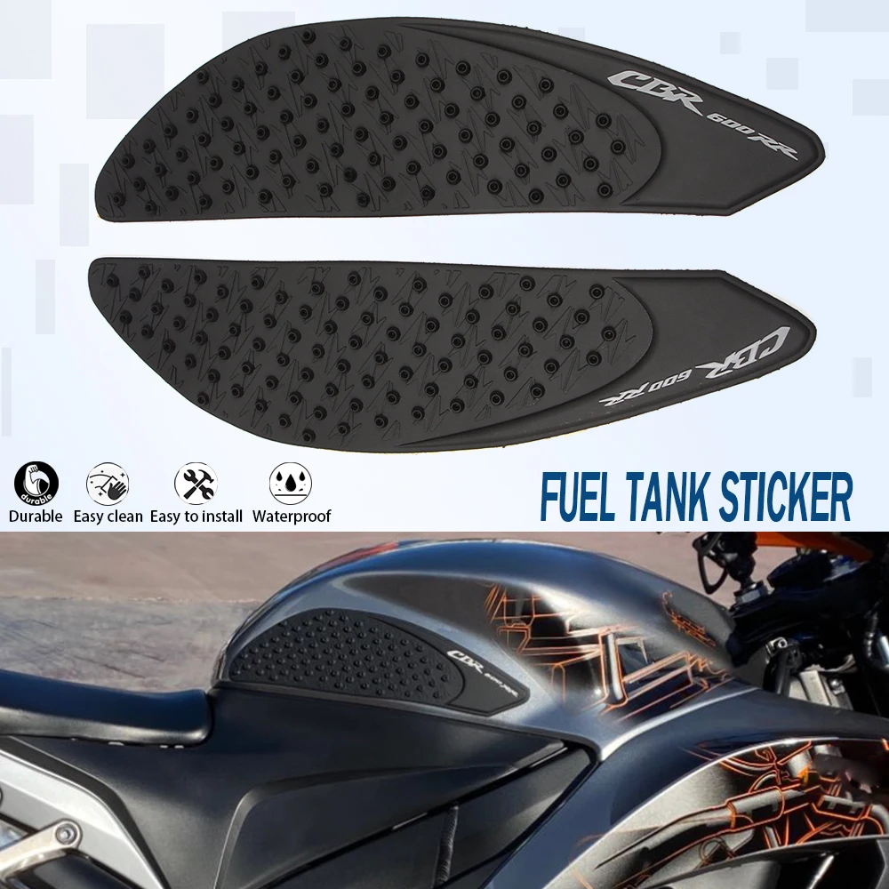 

For Honda CBR600RR CBR 600 RR 2007 2008 2009 2010 2011 2012 Tank Pad Protector Sticker Decal Gas Knee Grip Traction Pad Side