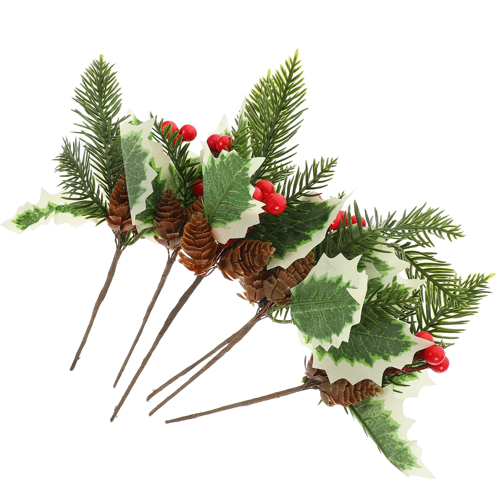 

10 Pcs Simulated Pine Cone Decoration Christmas Berry Picks Large Decorations Flowers Berries Vase