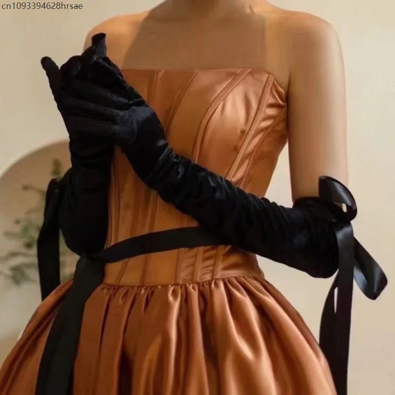 

Women Elegant Long Gloves Opera Stage Performance Wedding Feather / Peral Lace Satin Gloves Party Princess Dress Accessories