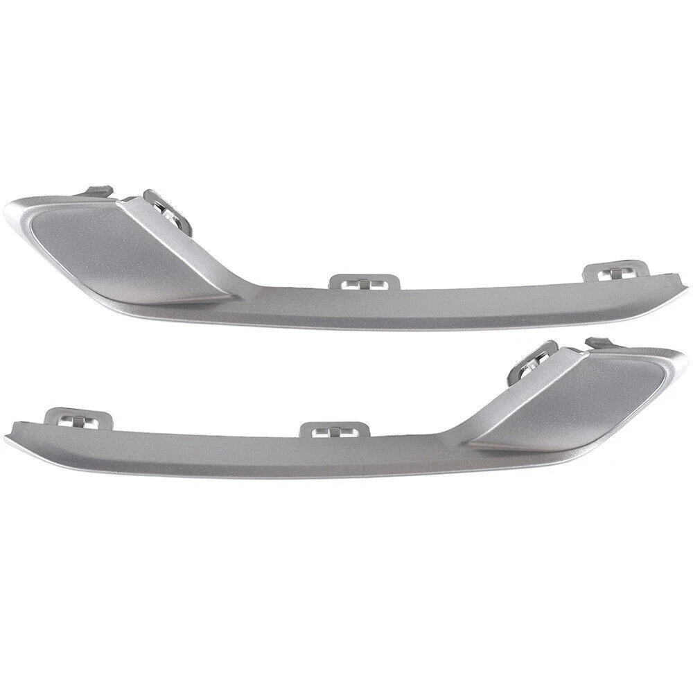Silver Grille Cover Front Bumper Trim OEM Replacement Part Matte Silver Finish Automotive Exterior Accessories