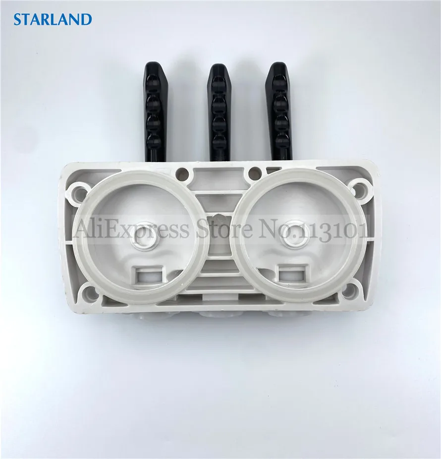 Full Set White Front Panel Fittings Discharge Plate Replacement BQL Soft Ice Cream Machines Accessories Spare Part 3 Hand Levers