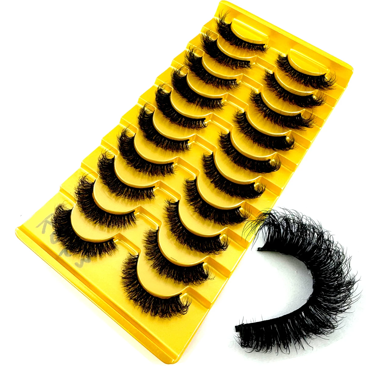 新しい 10 ペアナチュラルつけまつげ偽まつげロングメイク 3d ミンクまつげエクステンションまつげミンクまつげ美容