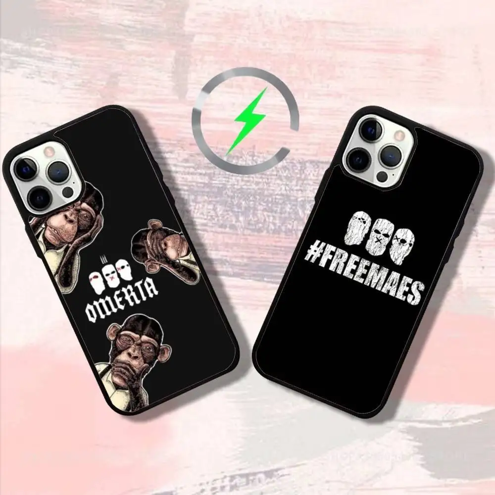 

HipHop O-Omertas Phone Case For iPhone 16,15,14,13,12,11,Pro,Max,Plus,Mini,SE4,E Magnetic Magsafe Wireless Charging