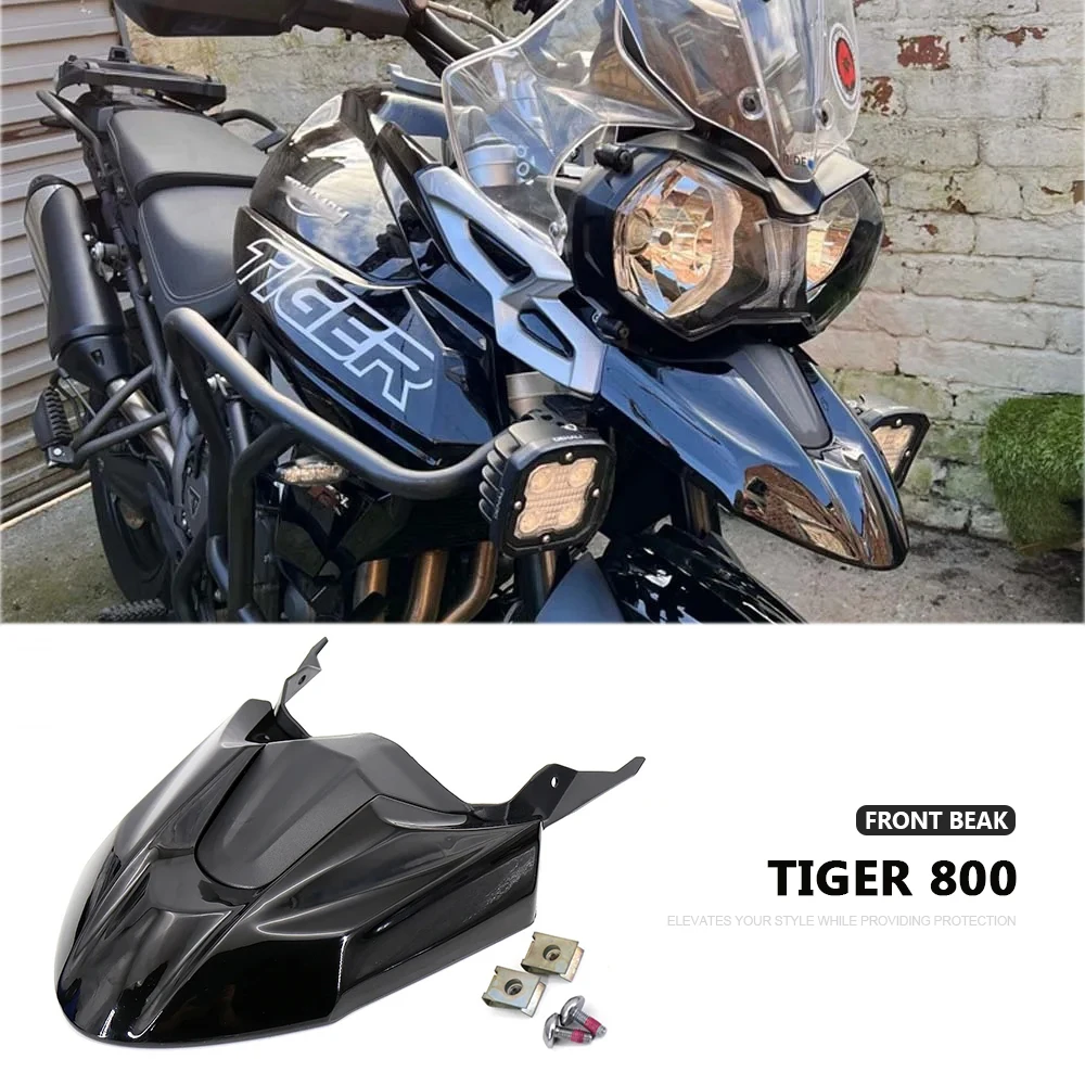 

For Tiger 800 XC XRX XRT 2016 2017 2018 2019 Front Beak Fender Extension Cover Nose Cone Trim Motorcycle Accessories
