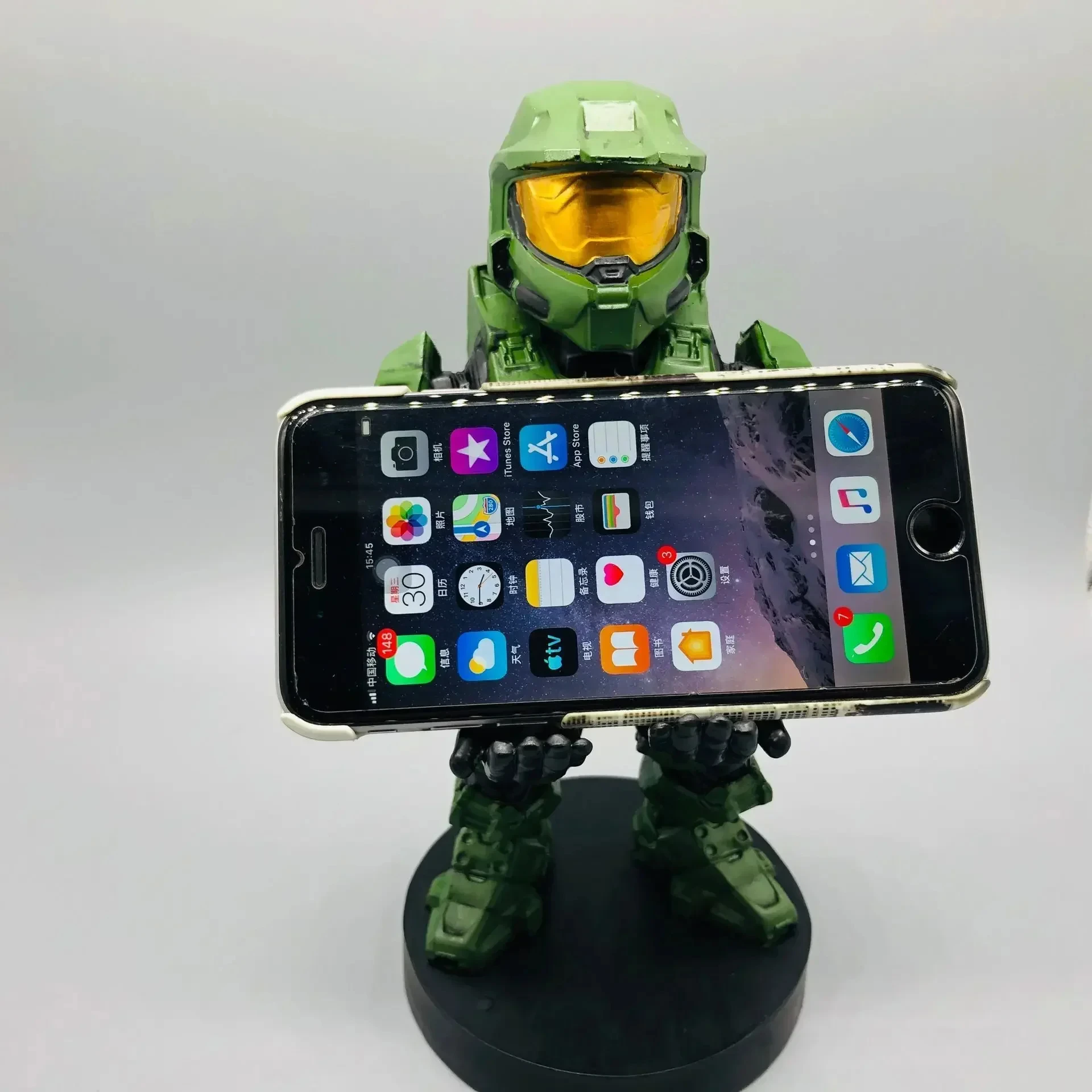 Anime Figure   Avengers   Groot Tree Man Iron Man Spiderman Q Version Mobile Phone Holder Pvc Statue Model Doll Collection Gift