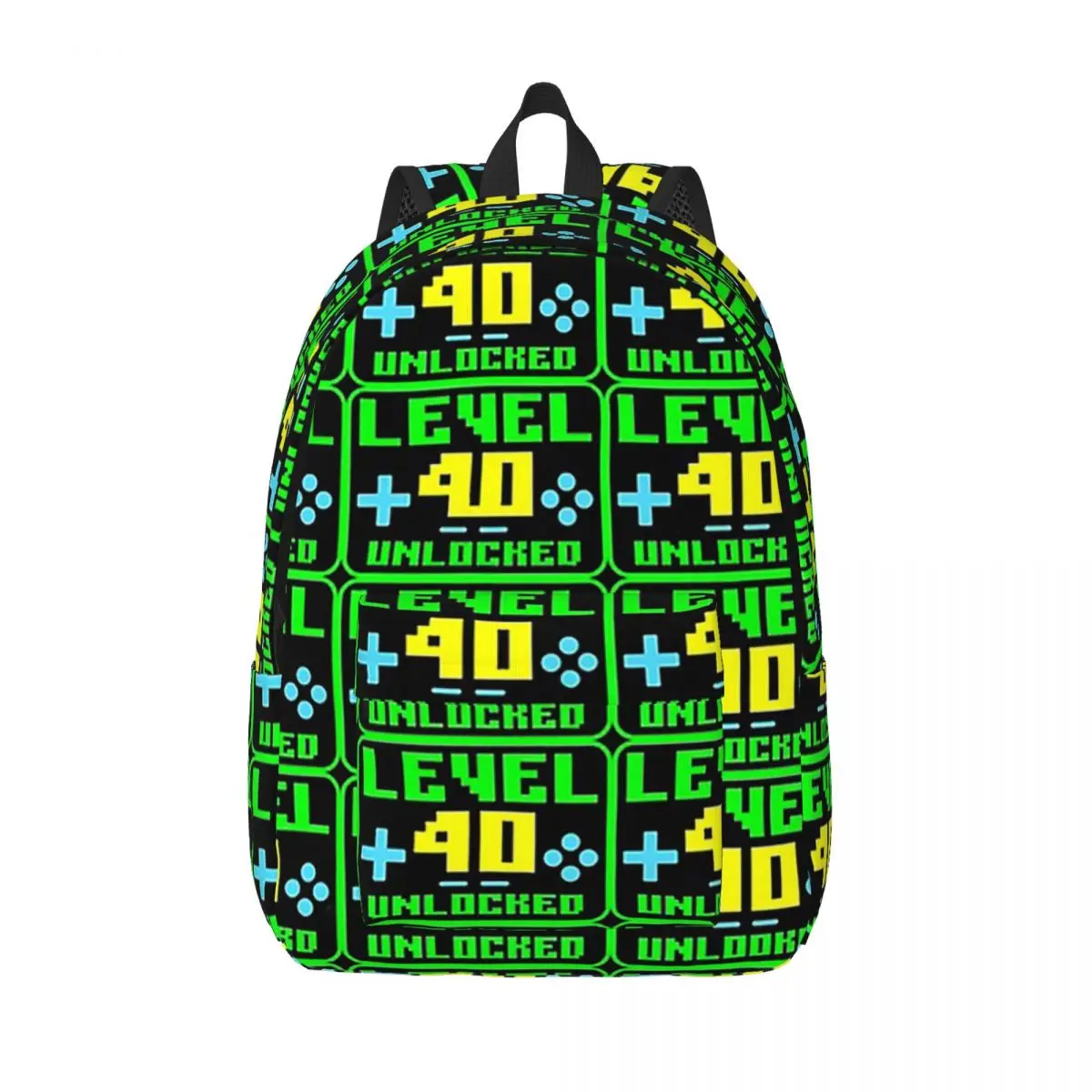 

Game Controller Backpack Middle High College School Student Game Lover Bookbag Teens Canvas Daypack Hiking