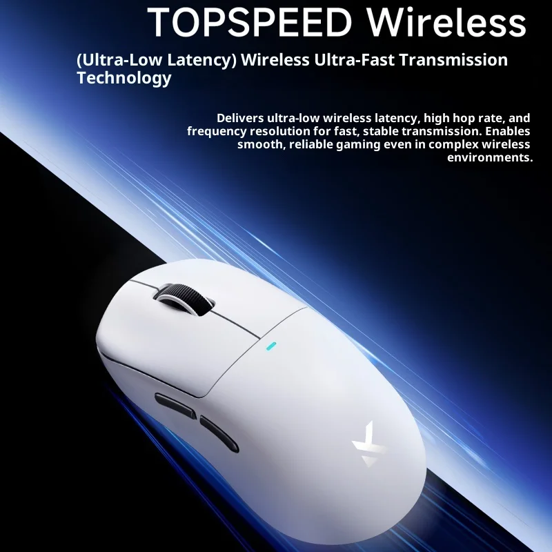 Mouse da gioco wireless MCHOSE M7 Ultra Tri-Mode ergonomico PAW3950 Super sensore doppio 8K leggero Esports Bluetooth per PC