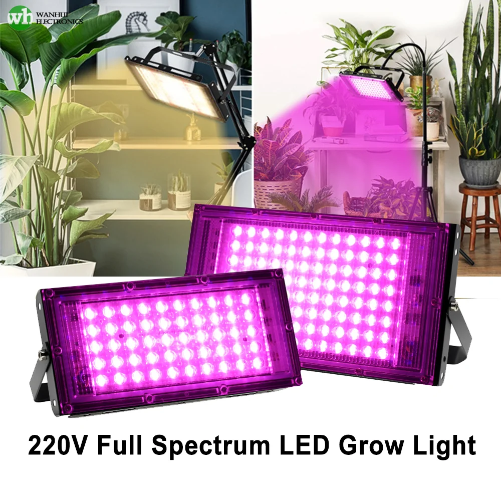 

Phyto Light 300W 200W 100W 50W Full Spectrum LED Phytolamp AC220V Plant Grow Uv Lamp for Greenhouse Yard Seeds Growth Indoor