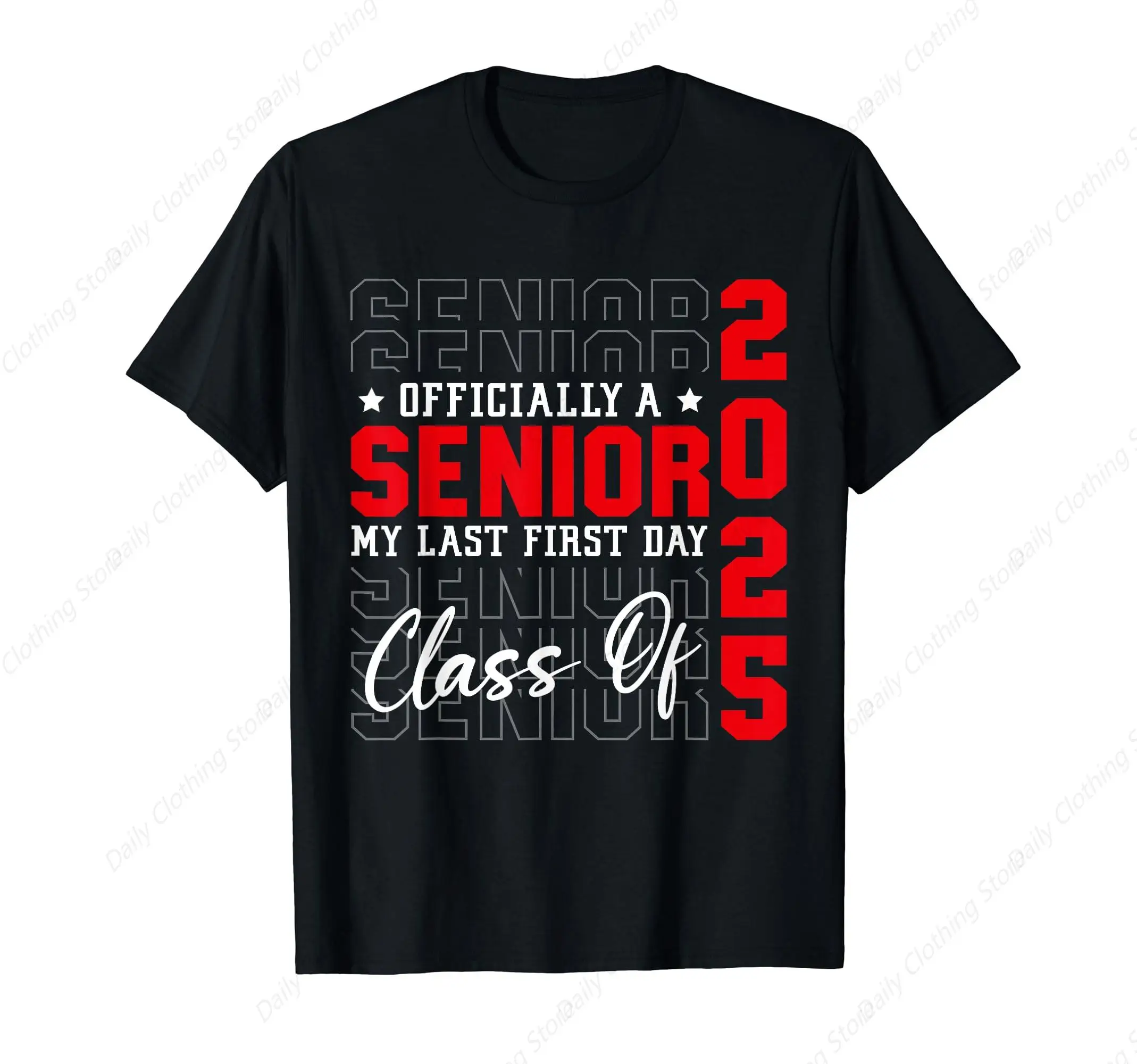 Presente de formatura sênior classe de 2025 sênior 2025 meninos meninas camiseta esporte lazer camiseta engraçado gráfico roupas presentes manga curta