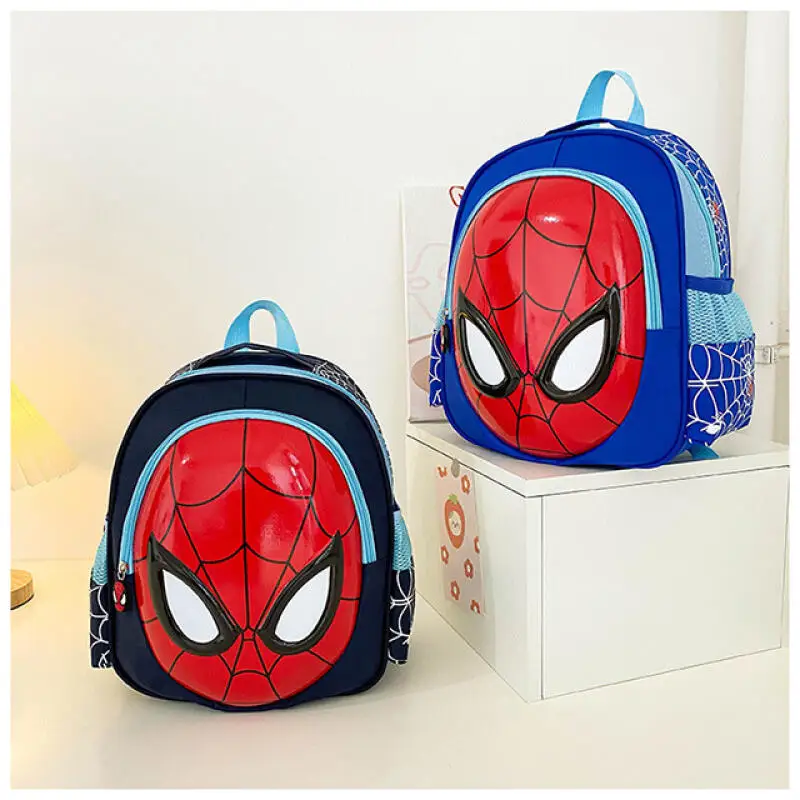 Marvel Spider Man Backpack Superhero Backpack 3D Children\'s Boy Kindergarten Backpack Children\'s Cartoon Bag Gift