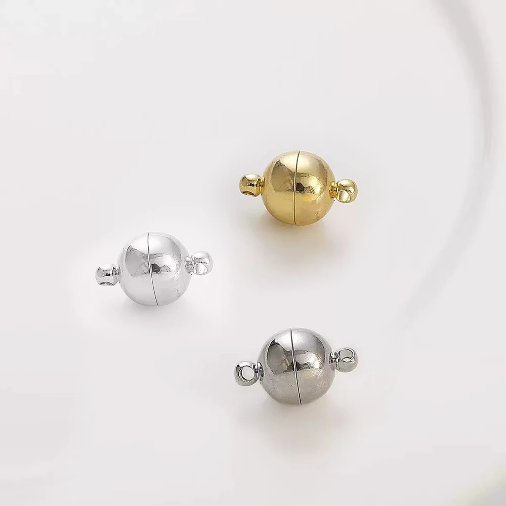 

Cordial Design 10*16MM 50Pcs Jewelry Findings & Components/DIY Connector/Magnetic Attraction Buckle/Genuine Gold Plating #194461