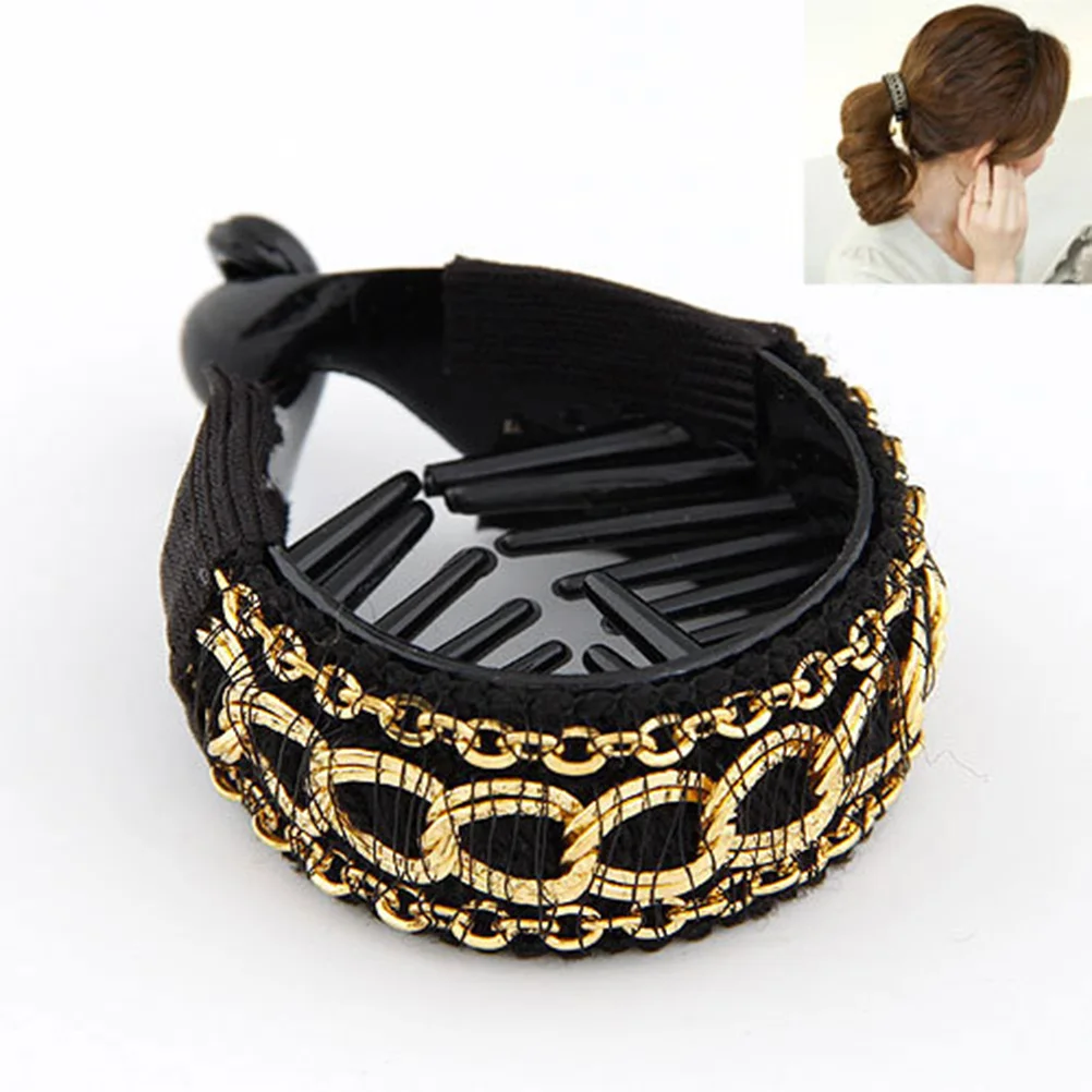 

3 шт., заколка для волос, держатель для хвоста, удобный инструмент для укладки, для мгновенного уютного экономии, смешанные цвета, держатель для хвоста, зажимы