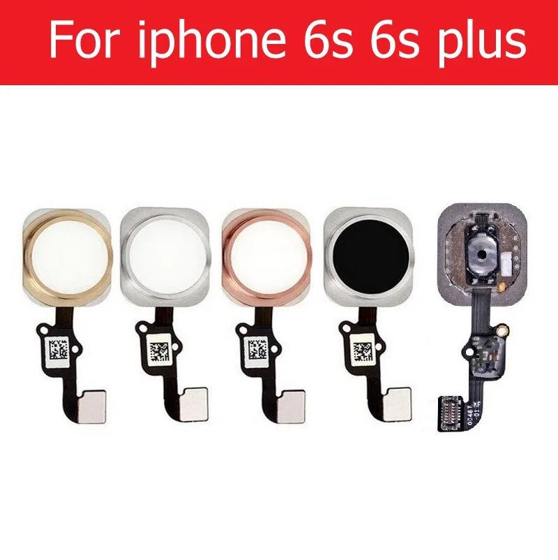 Home Button Flex Ribbon Cable For iPhone 5S SE 6 6s 7 8 plus Home Button With Flex Cable No Touch ID Fingerprint Assembly