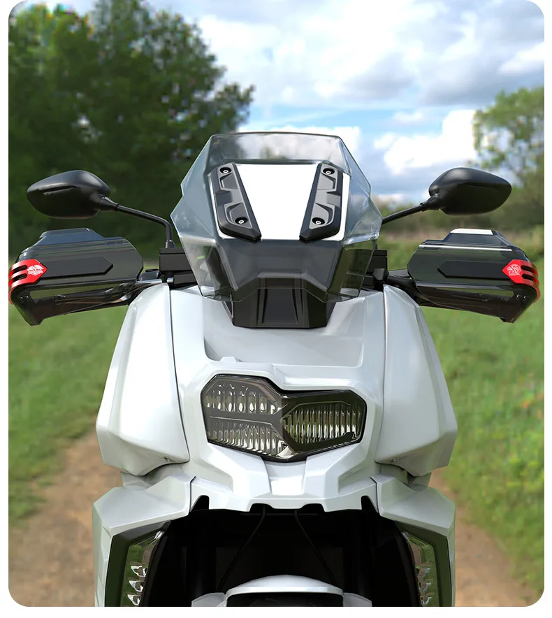 Off-road motorcycle modified parts handlebar hand guard against falling hand guard brake pull rod windshield horn handle protect
