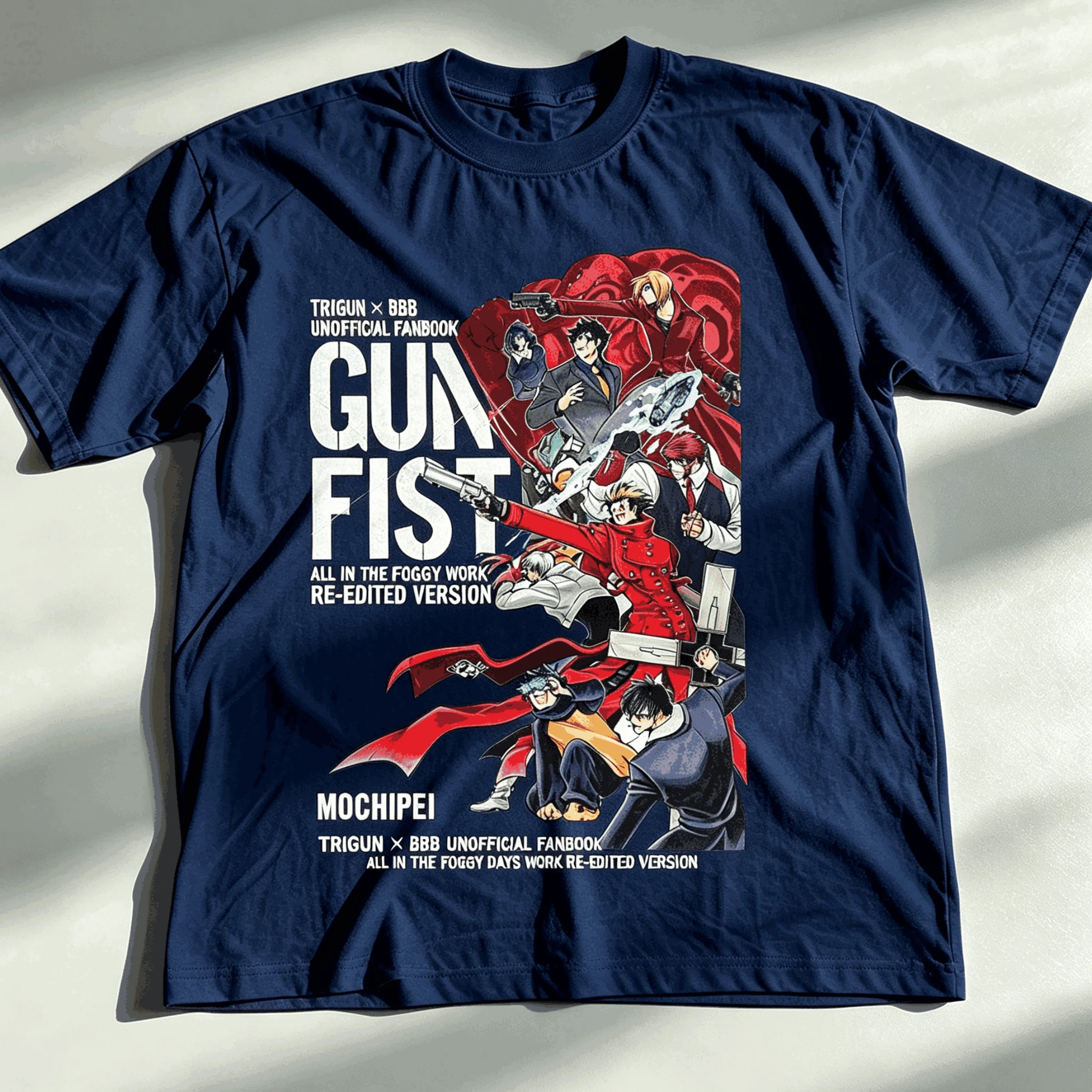 Trigun Anime Lover Oversized Unisex Streetwear Trendy Cotton New Model T-shirt Harajuku  Short Sleeves Classic soft high quality