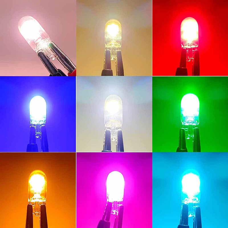 자동차 인테리어 돔 독서 전구, 드라이브 프리 LED 웨지 전구, 168 194 2825 LED 5W5, W5W T10, 사파이어 COB, 1 개