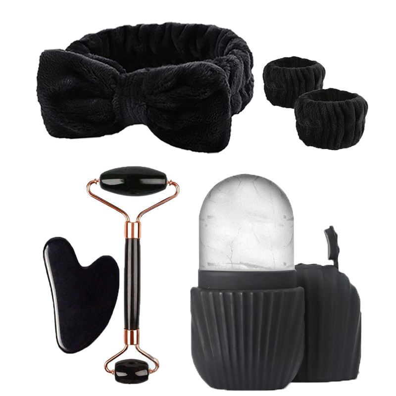  6-piece ice roller facial skin care ice roller set facial roller scraping face tool face washing skin care tool 