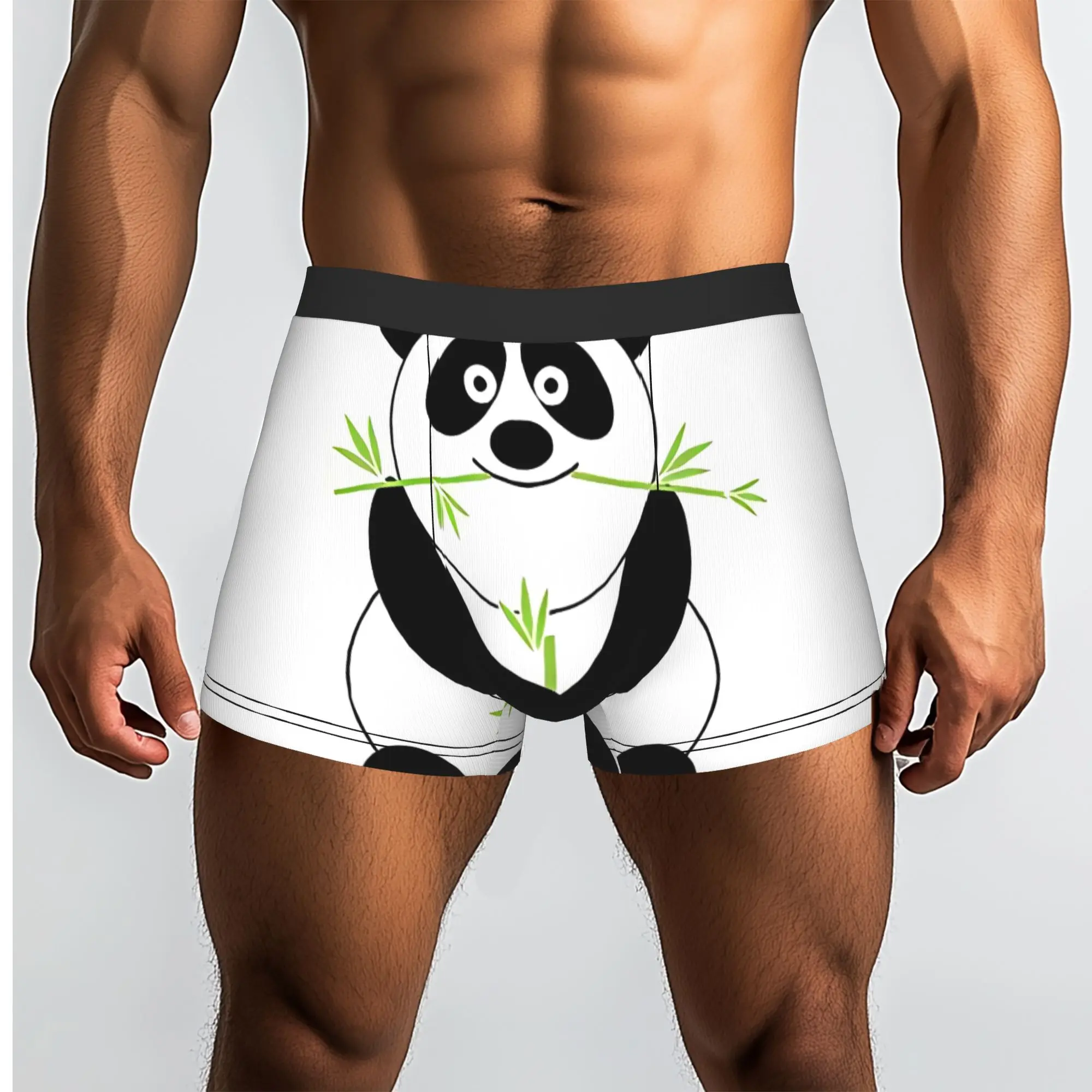 

Lazy Panda Panda Underpants Homme Panties Men's Underwear Ventilate Shorts Boxer Briefs