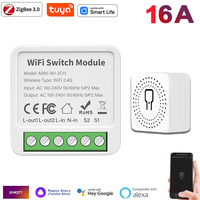 Tuya Smart Home WiFi Smart Switch Module 16A 2-way DIY Mini Breaker Voice Control Support Alexa Google Home Alice Smart Life