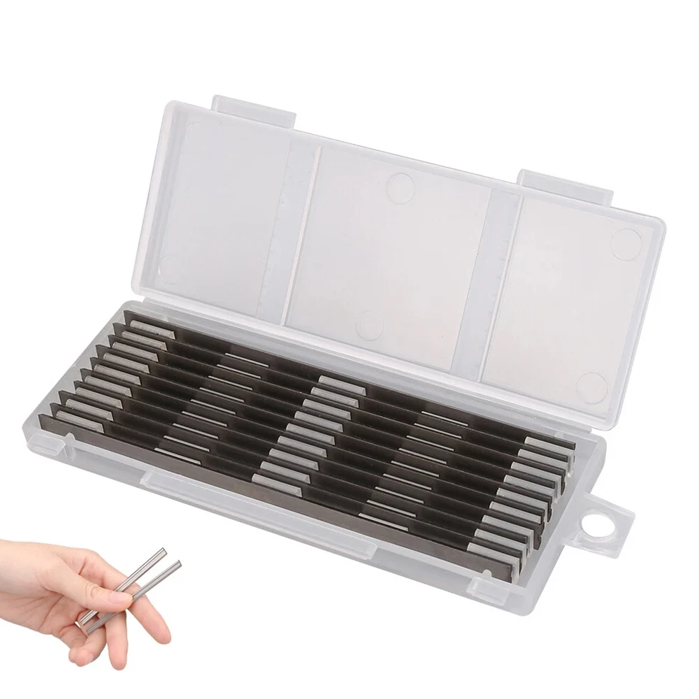 10PCS 82mm Reversible Electric Planer Blades Box HSS For MAKITA BOSCH HITACHI