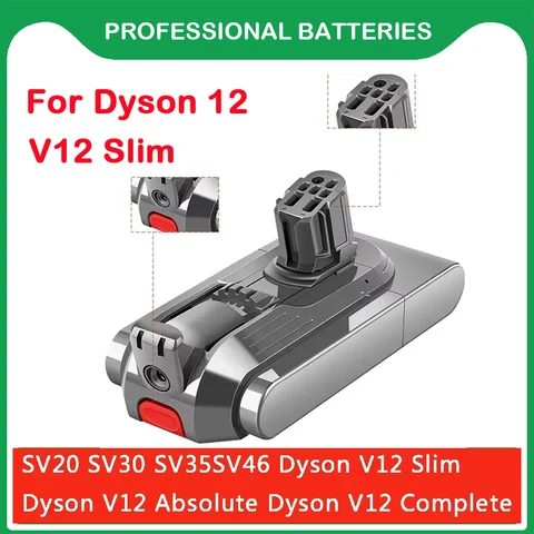 For Dyson V12 25.2V Battery 6000mAh Battery Compatible With SV20 SV30 SV35 SV46 Vacuum Cleaner Long battery life