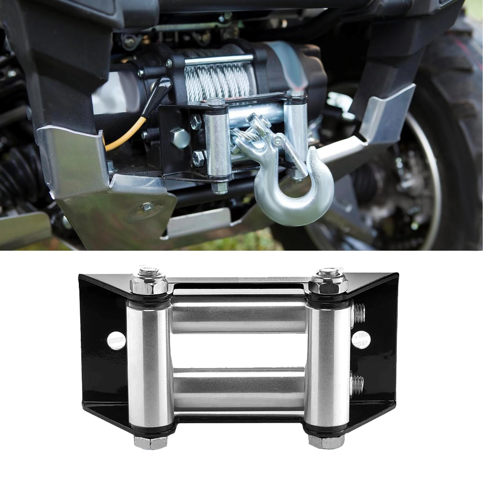 

Роликовый тросовый блок 254 мм (10 дюймов) для лебедки, грузоподъемность 8000-17500 фунтов, сверхмощный, аксессуар для троса лебедки