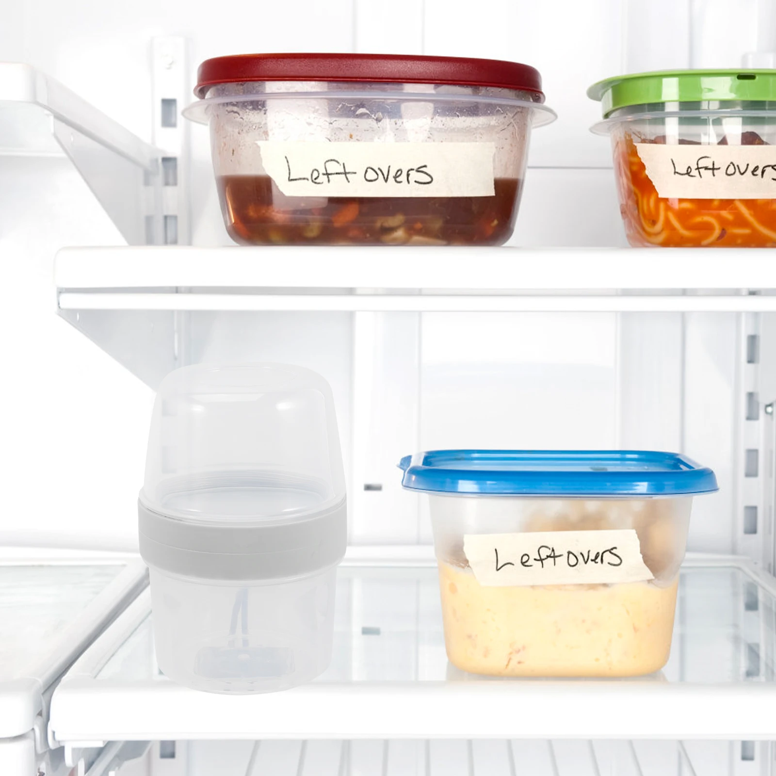 

Double Layer Food Container Sealing Storage Box For Fruit Yogurt Breakfast Portable Fresh-Keeping Cup Plastic Bento