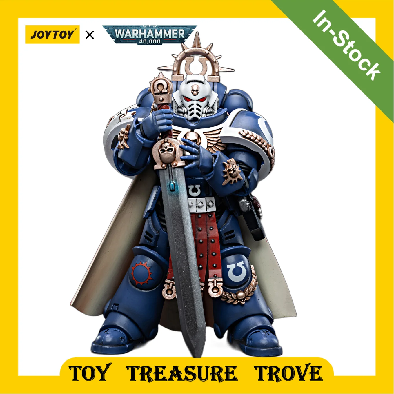

Warhammer Official Licensed JoyToy Ultramarines Primaris Captain Blue Warrior Collector’s Toy