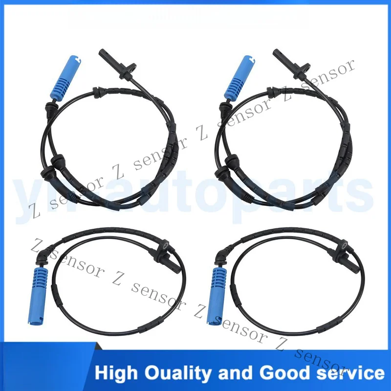 RRR+ 4pcs LeftRight ABS Wheel Speed Sensor For BMW X3 E83 xDrive25i xDrive30si 3.0i