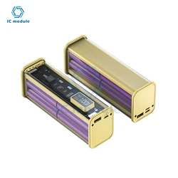 DIY Kits Power bank Box 8-Section 18650 Mobile Power Supply Shell Pd22.5W Mecha Transparent Shell Diy Power Bank