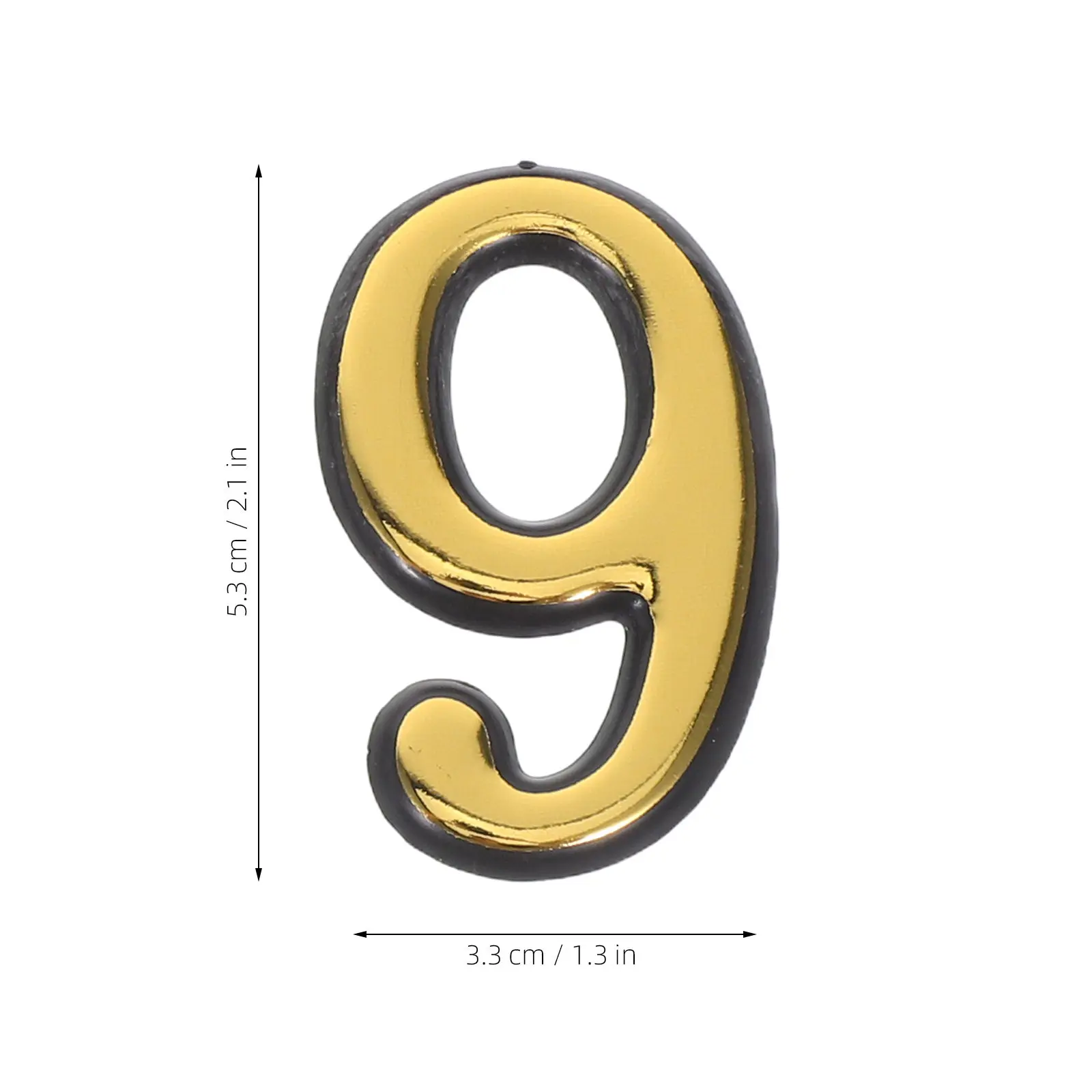 2Sets Self Adhesive Numbers 0-9 Waterproof Weather Resistant Stickers for Mailbox Door Outdoor Address Labels