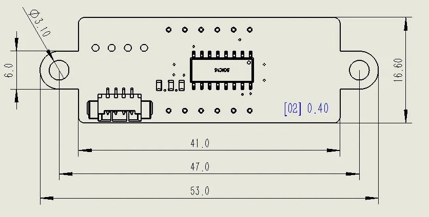 0.4-inch 4-digit LED digital tube module with clock point Driver TM1650 AIP650