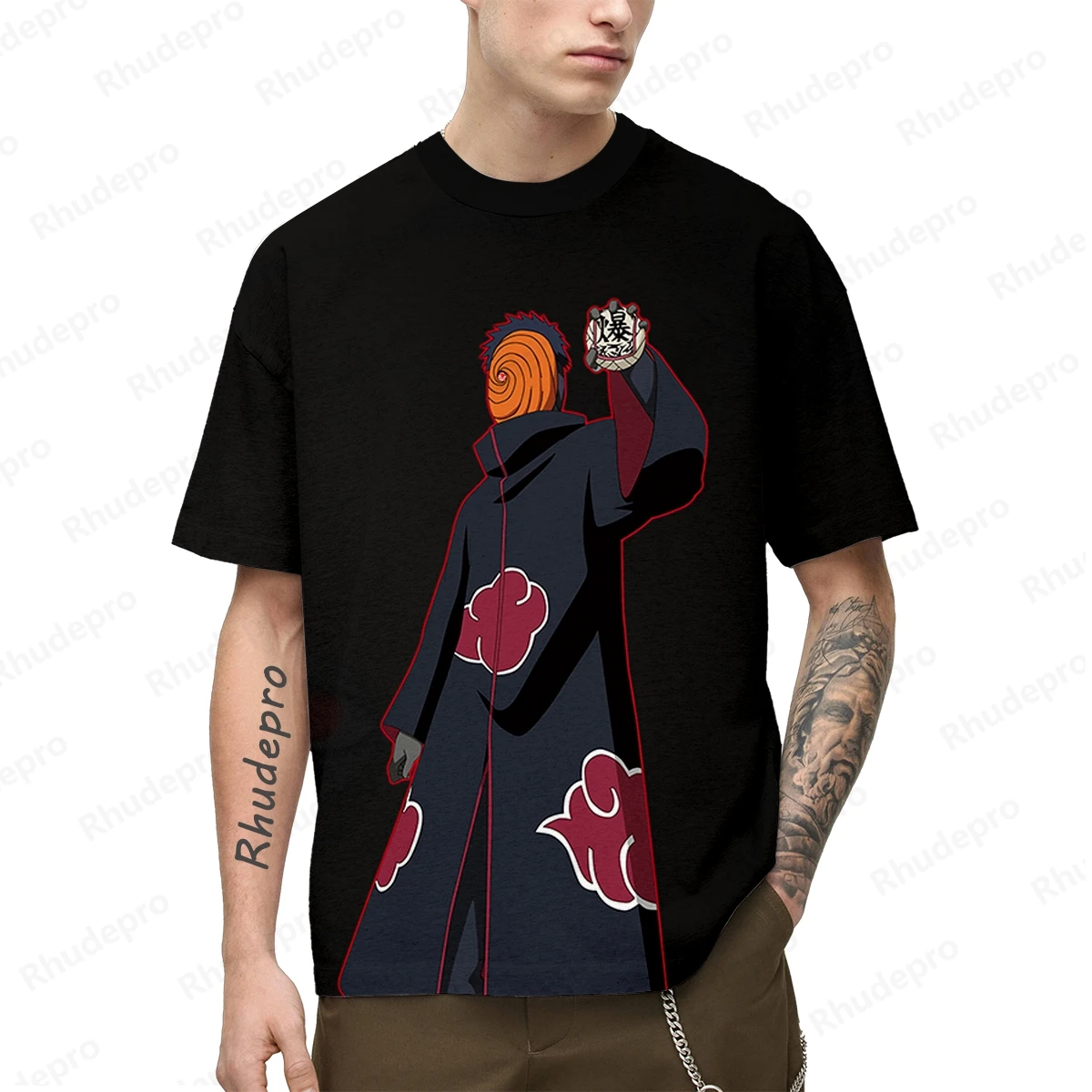 

Naruto Umaki T-Shirt Uchiba Sasuke Y2k Men's Cosplay Fashion Short Sleeve 2024 Harajuku Style Anime New Hip Hop Casual Trend