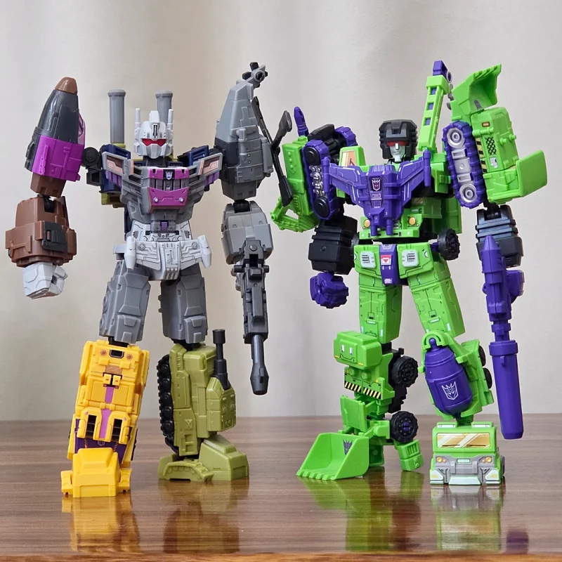 Original Blokees Transformers Defender Vol.6 Collectible Model Toys Beast War Combination Sets Armored Devastator Toys Gifts