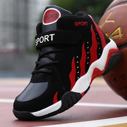 Children Shoes Boys Sneakers Rubber Sole Athletic Sports Tennis Shoes Kid Sport High Top Basketball Shoes for Boy Fashion ﻿