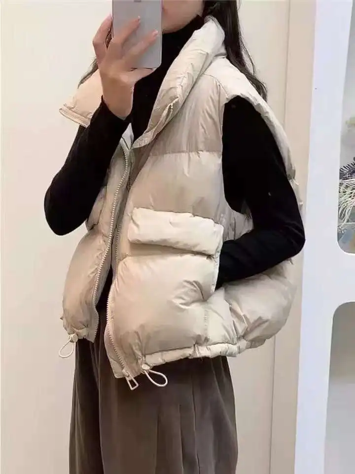 

Sli ort Puffer Jaet, женская мода 202, новинка осени и зимы, хлопковый жилет маленького размера, верхняя одежда, корейский прямой жилет...