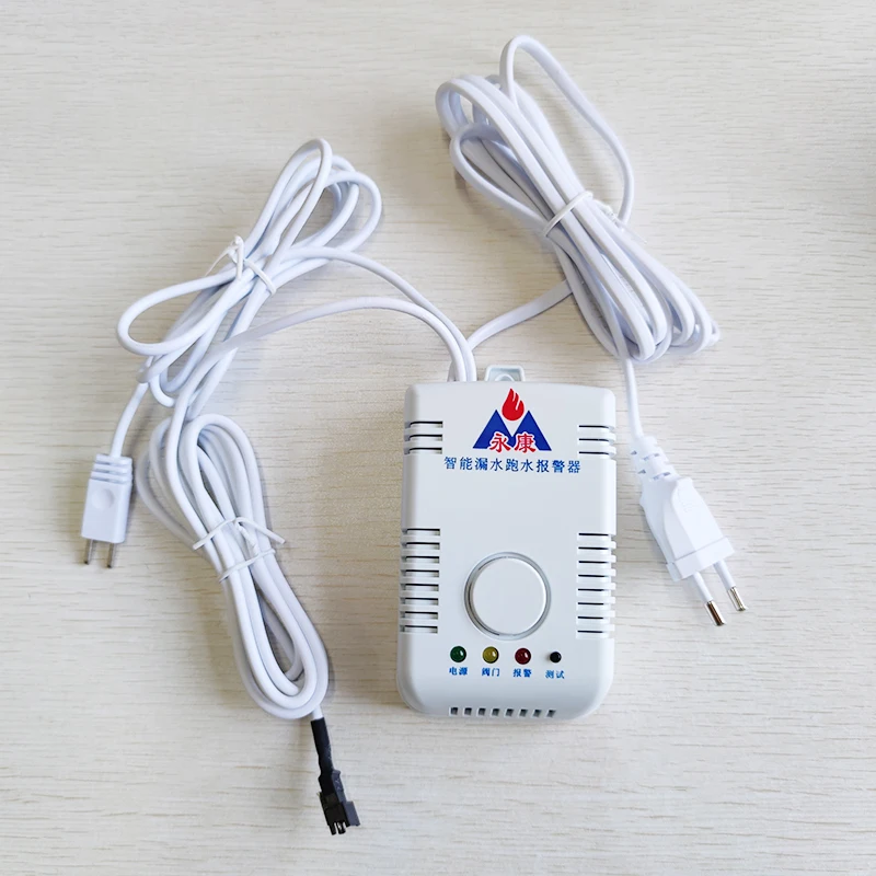 

Проводной контроллер сигнализации об утечке воды, громкий звук 85 дБ, провод с 2-контактным клапаном и датчиком воды 1,4 м, источник питания 220 В ЕС