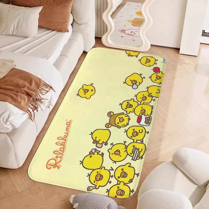 Bedroom Rug G-Rilakkuma Custom Doormat Entrance Door Bath Mat Non-slip Balcony Hallway Room Floor Carpet for Kitchen Home